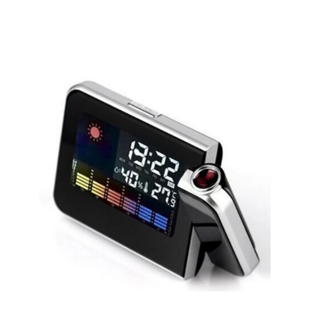 Настільний годинник-метеостанція з проекцією часу Color Screen DS-8190