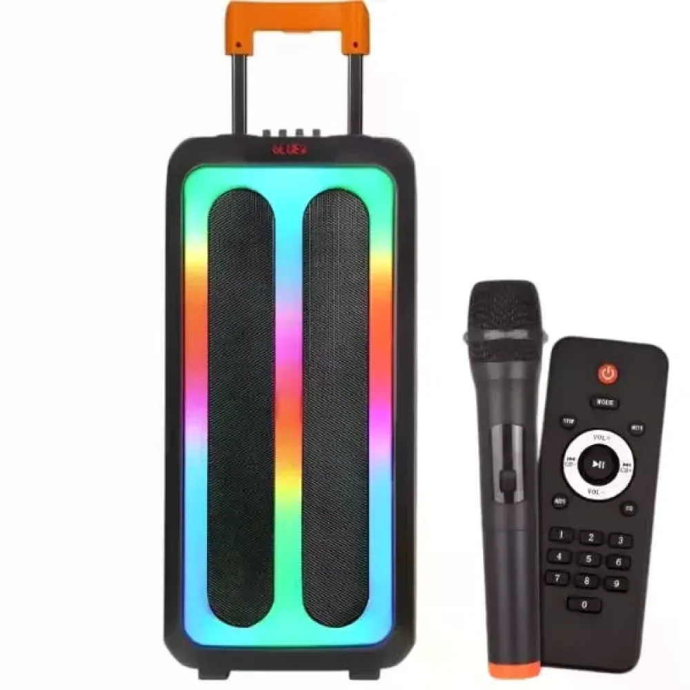 Bluetooth колонка Wireless Speaker TTD-2820 з караоке, еквалайзером та коліщатками