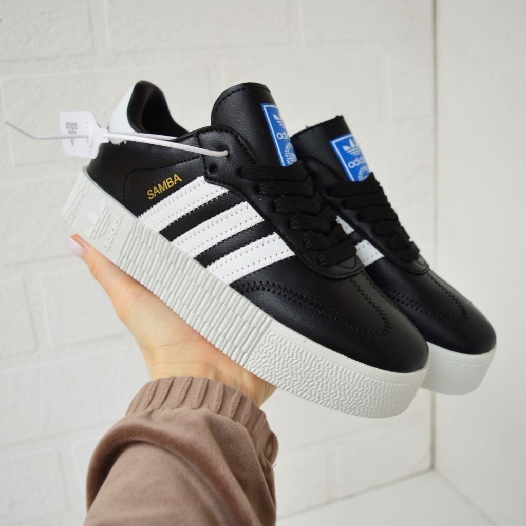 Adidas Samba Platform Black White 3