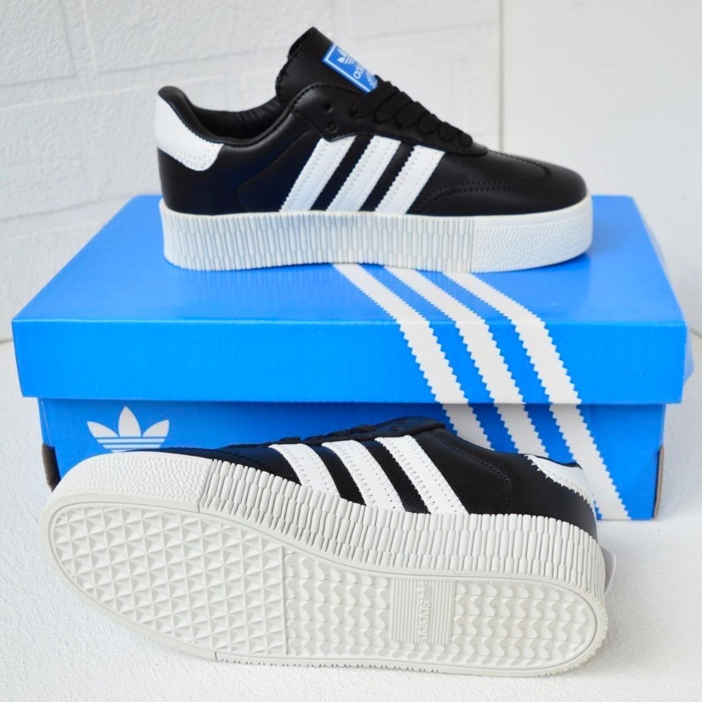 Adidas Samba Platform Black White 4