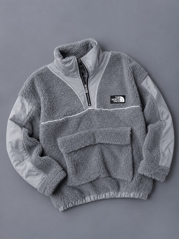 Анорак TNF утеплений, сірий, рефлективні вставки