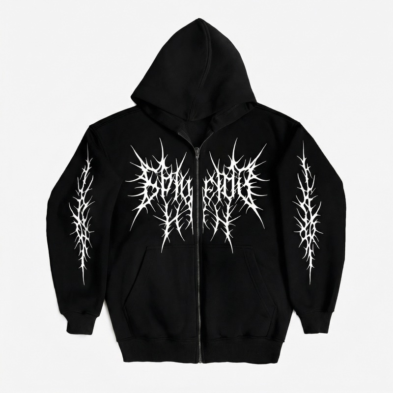 Зіп-худі Yarm Gothic Demi, чорна