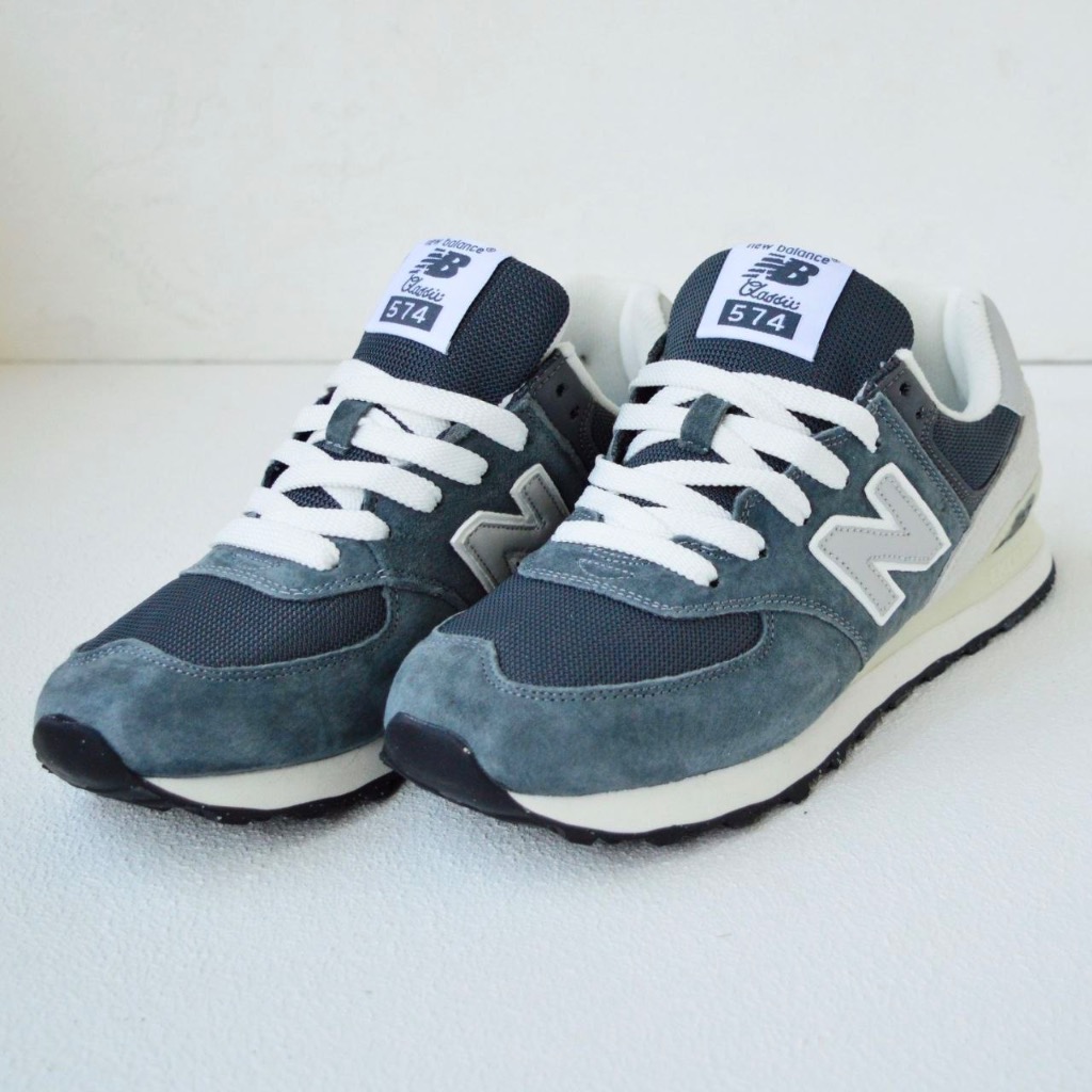 New Balance 574 Dark Grey White