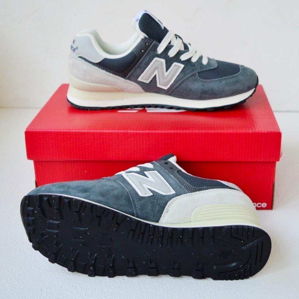 New Balance 574 Dark Grey White 3