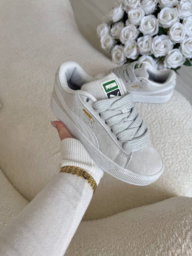Puma Suede Grey White 2