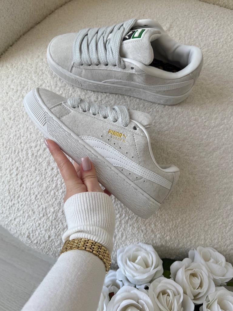 Puma Suede Grey White 3