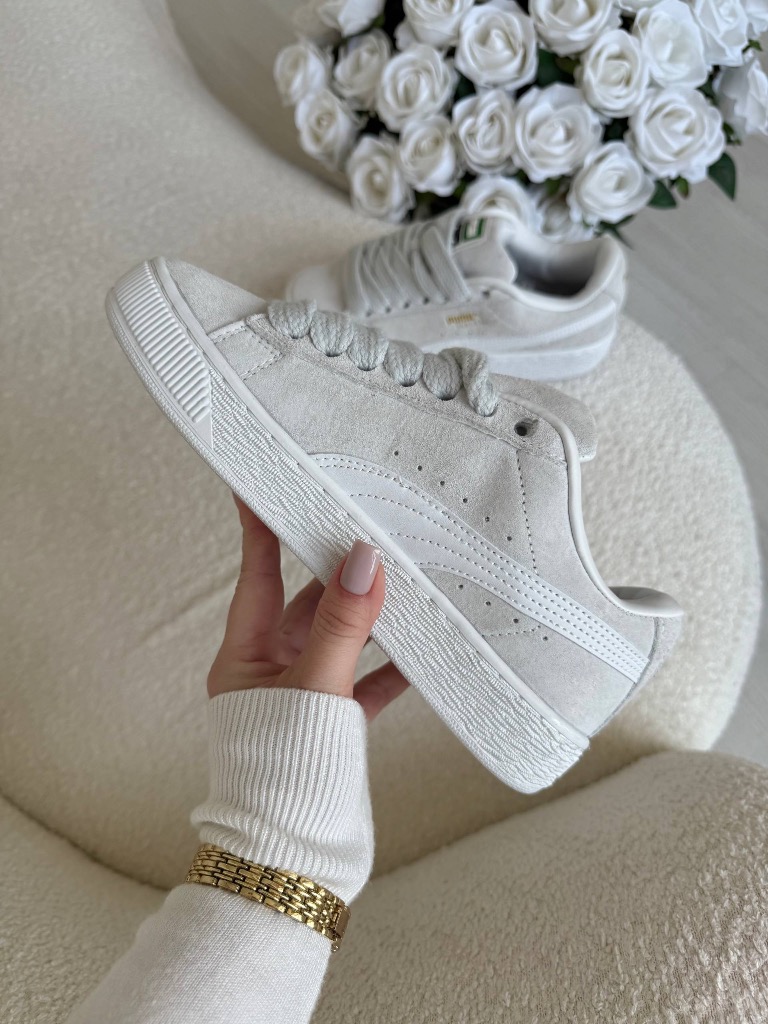 Puma Suede Grey White 5